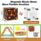 Magnetic Building Blocks Set for Kids | 100PCS or 48PCS STEM Montessori Magnetic Tiles | Educational Sensory Construction Toy | Gift for Boys & Girls Ages 3+