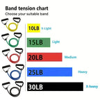 Resistance Bands with Handles – Home Strength Training Set for Men & Women (10–30 lb)