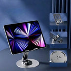 All-Metal 360° Rotating Phone Holder — Premium Aluminum Alloy Desk Stand & Adjustable Mount