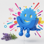 Cute Hanging Sponge Holder with Drainage – Keeps Your Sponge Dry & Smiling, For Scrub Daddy Holder, Funny Sponge Stand for Kitchen Sink, Countertop Sponge Holders